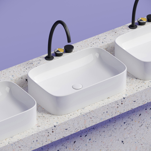 Раковина Ceramica Nova ELEMENT 61 см CN6053 накладная цвет белый - фото 4
