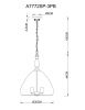 Люстра подвесная Arte Lamp BELL (БЕЛЛ) A7772SP-3PB
