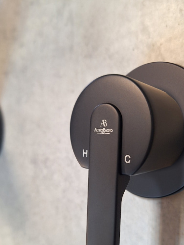 Смеситель для раковины AltroBagno Unione AltroBagnoUnione010508MB встраиваемый в стену черный матовый - фото 5