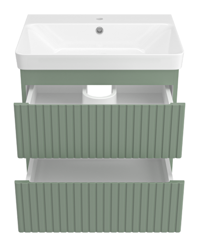 Тумба под раковину Brevita Victory VIC-09060-0802Я 56х45х49 подвесная - фото 3