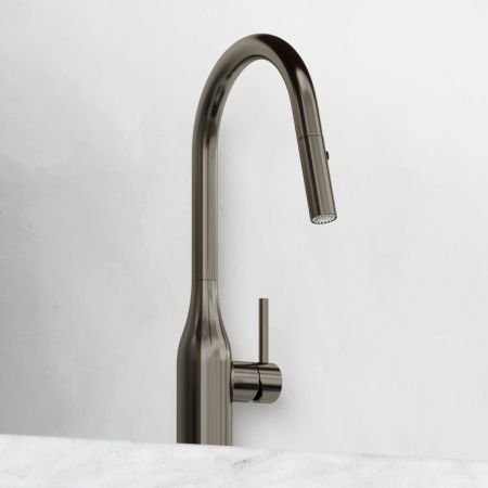 Смеситель для кухни Sancos Grand SC4002GG на мойку вороненая сталь