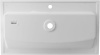 Раковина из искусственного камня Aquanet Электра НФ-00008412 90х50 полувстраиваемая цвет белый 1 отверстие под смеситель
