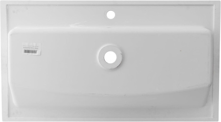 Раковина из искусственного камня Aquanet Электра НФ-00008412 90х50 полувстраиваемая цвет белый 1 отверстие под смеситель