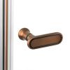 Душевая дверь New Trendy NEW SOLEO Copper brushed D-0506A 100х195 стекло прозрачное профиль медь