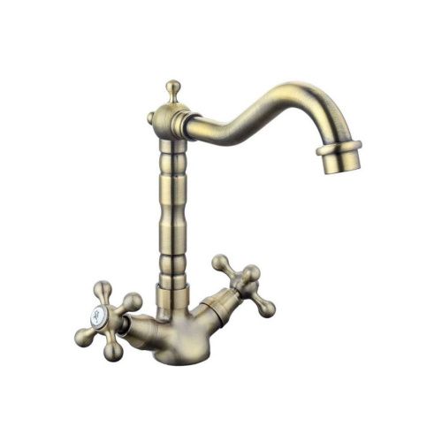 Смеситель для кухни Fashun A4408-4 на мойку бронза - фото 2