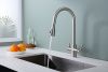 Смеситель для кухни Paulmark LANGE La214212-BS на мойку никель