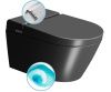 Унитаз-биде электронный подвесной GSI Wclean 7418K26 черный с сиденьем микролифт безободковый смыв торнадо