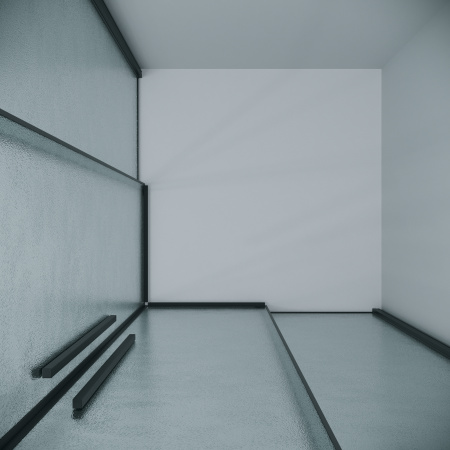 Душевая дверь Grossman Galaxy 1/2.K33.01.10.21.02 100х195 стекло текстурное профиль черный матовый