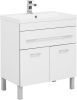 Тумба с раковиной Aquanet Верона 00287670 80х50 напольная цвет белый