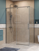Душевой уголок BelBagno SOFT CLOSE-1 SOFT_CLOSE-1-AH-1-150/100-C-GM 150х100 стекло прозрачное профиль оружейная сталь без поддона
