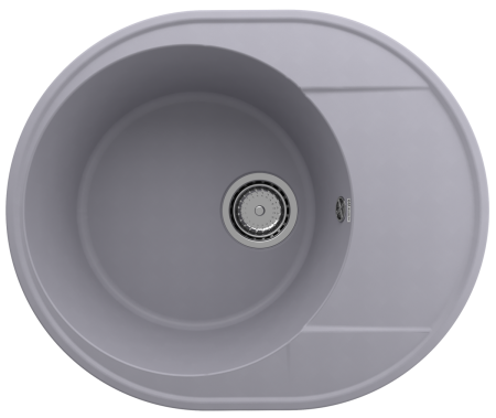 Кухонная мойка Ulgran Quartz Nora 585-05 59х49 цвет серый поверхность матовая