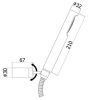 Душевой гарнитур Paffoni Birillo ZDUP036BO настенный белый