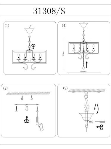 Люстра подвесная Newport 31300 31308/S - фото 2