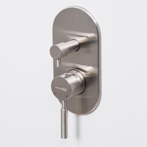 Смеситель для ванны и душа WasserKRAFT Wern 4200 4241 встраиваемый никель - фото 3