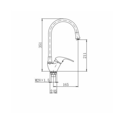 Смеситель для кухни Fashun A4403+A7257 на мойку серый - фото 3