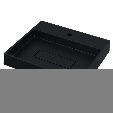 Раковина из искусственного камня Uperwood Tanos Quartz 2911030051 50х40 накладная цвет черный