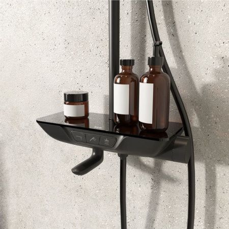 Душевая стойка Iddis SpaHome SPABLBTi06 настенная цвет черный