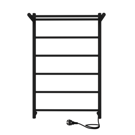 Полотенцесушитель электрический Indigo LINE с полкой LСLE80-50BRPR 55х80 черный