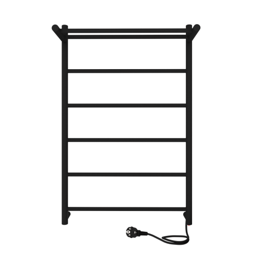 Полотенцесушитель Indigo LINE с полкой LСLE80-50BRPR 53х80 электрический черный муар - фото 3