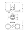 Держатель стакана Art&Max ANTIC CRYSTAL AM-E-2688SJ-Cr