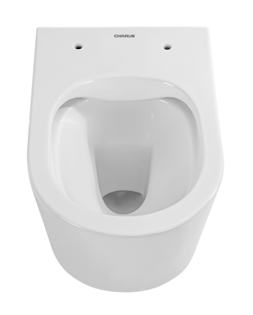 Унитаз подвесной CHARUS TORRE BIANCA EWC700-130W белый с сиденьем микролифт безободковый каскадный смыв