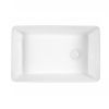 Раковина из сантехнического фарфора Bond Cube S67-500 50х30 накладная цвет белый без отверстий под смеситель