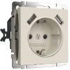 Розетка с заземлением, шторками и USBх2 Werkel 4690389192005