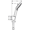 Душевой гарнитур Hansgrohe Crometta 26693400 настенный хром/белый