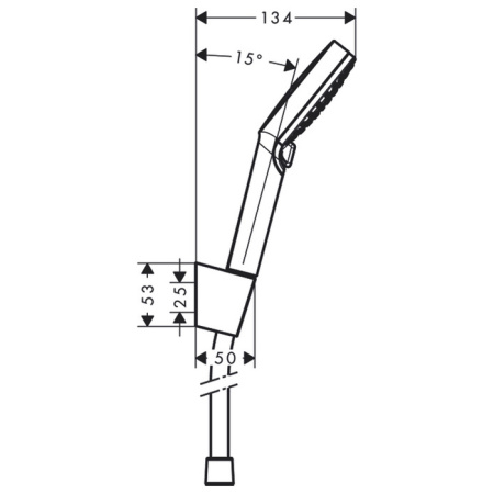 Душевой гарнитур Hansgrohe Crometta 26693400 настенный хром/белый