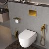 Клавиша смыва механическая Wasserkraft PG04 цвет золото