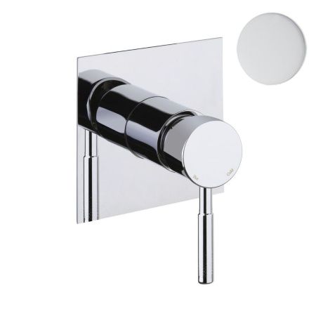 Смеситель для ванны и душа Webert Rimini RI880101740 настенный белый