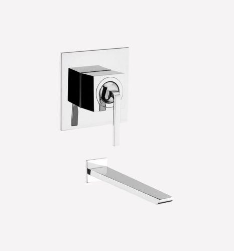 Смеситель для раковины Webert Wolo WO830607015 настенный хром - фото 2