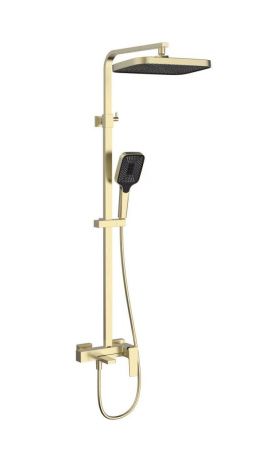 Душевая стойка Vincea Cube VSFS-4C12BG настенная цвет золото