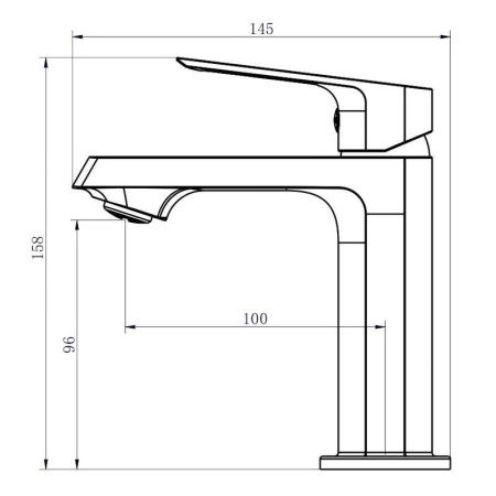 Смеситель Voda Surf SF26M на раковину хром