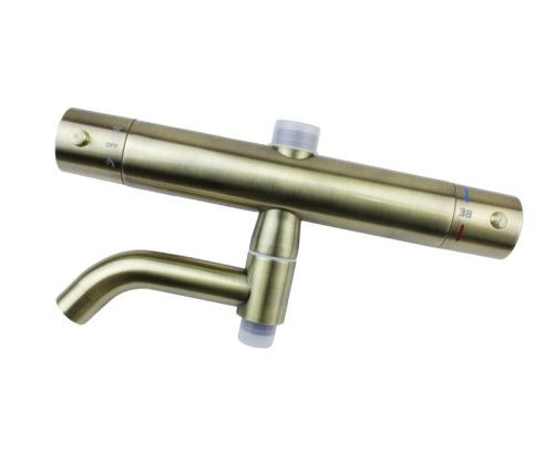 Душевая стойка Bronze de Luxe 11060BR настенная цвет бронза с термостатом - фото 4