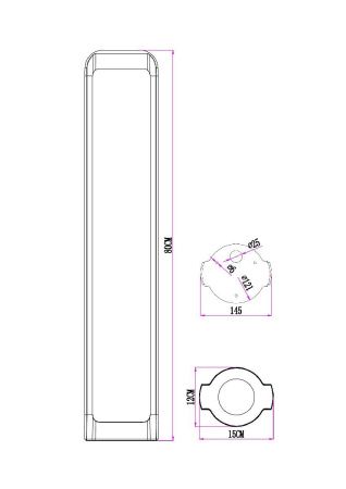 Ландшафтный светильник Arte Lamp Suhail (Сухаил) A1648PA-1BK