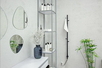 Полотенцесушитель Vincea VTD-1DGE 13х137 электрический графит