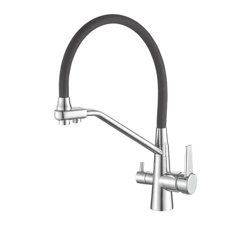 Смеситель для кухни Fashun A4382-12 на мойку хром - фото 2