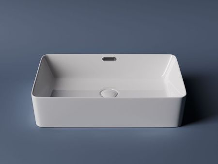 Раковина из сантехнического фарфора Ceramica Nova ELEMENT CN5025 60х40 накладная цвет белый без отверстий под смеситель