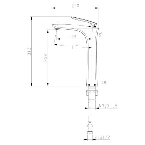 Смеситель LeMark Bellario LM6809C на столешницу хром - фото 2