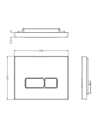 Клавиша смыва механическая WeltWasser WW INS 10000005951 цвет хром