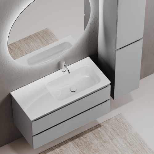 Тумба под раковину Sancos FOLK FL100RES 99,5х44,5х50 настенная - фото 5