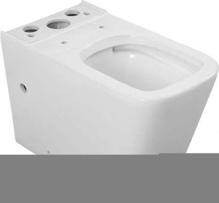 Чаша унитаза напольная Logan 00331874 цвет белый с сиденьем микролифт без бачка безободковая каскадный смыв