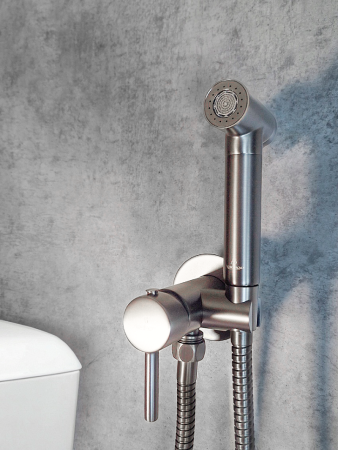Гигиенический душ со смесителем AltroBagno Modern AltroBagnoModern060126Ni никель