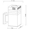 Уличный настенный светильник Arte Lamp Hadar (Хадар) A4421AL-1BK