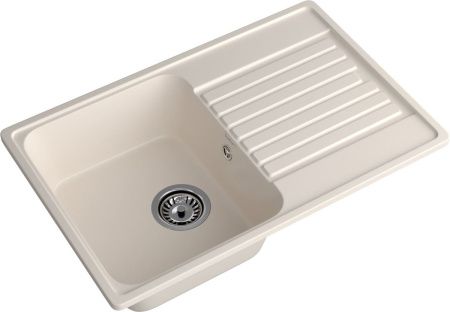 Кухонная мойка Granfest Quarz 78 белый 75х50 цвет белый поверхность матовая