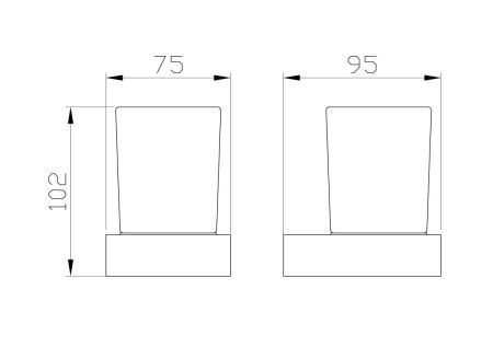 Стакан для зубных щеток Wonzon & Woghand Lotte WW-8321