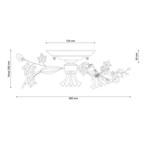 Люстра потолочная Lucia Tucci Fiori Di Rose (Фиори Ди Росе) Fiori Di Rose 109.6.1 - фото 2
