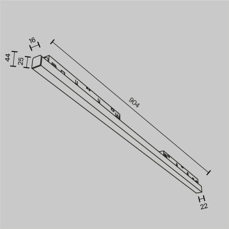 Трековый светодиодный светильник Maytoni Technical Basis (Базис) TR030-4-30W3K-WW-DS-B