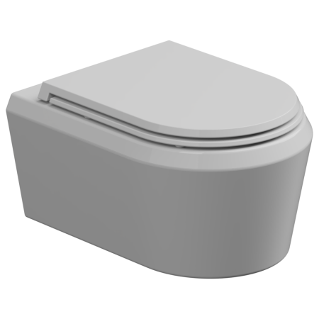 Чаша унитаза подвесная GSG Ceramic Design Cruise CRWCSO000 цвет белый без сиденья безободковая каскадный смыв